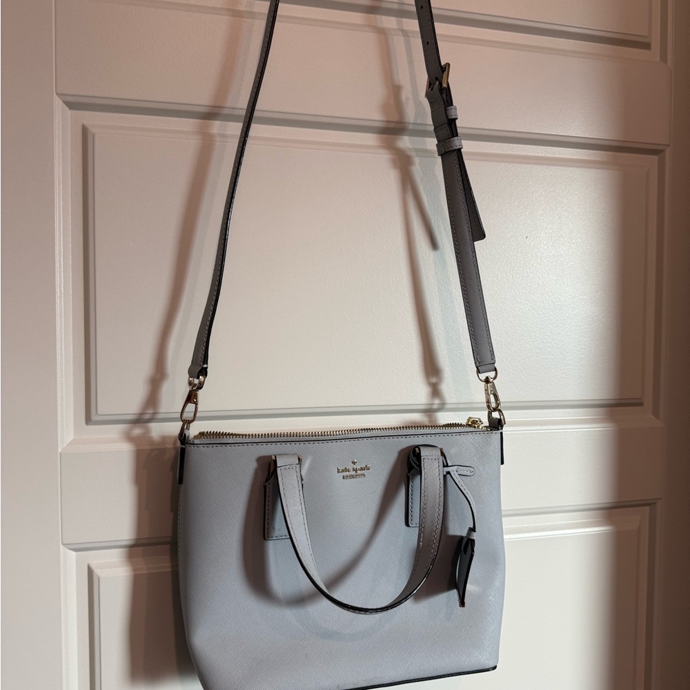 Kate Spade Light Blue Gray Crossbody Bag
